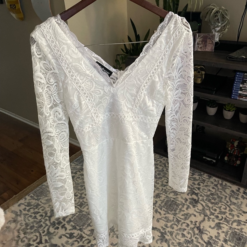 White lace dress